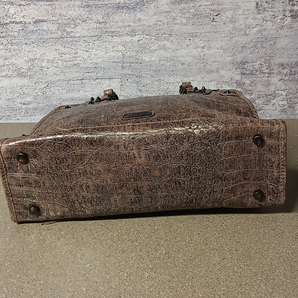 Rebecca Minkoff Croc Embossed Satchel - Picture 7 of 14